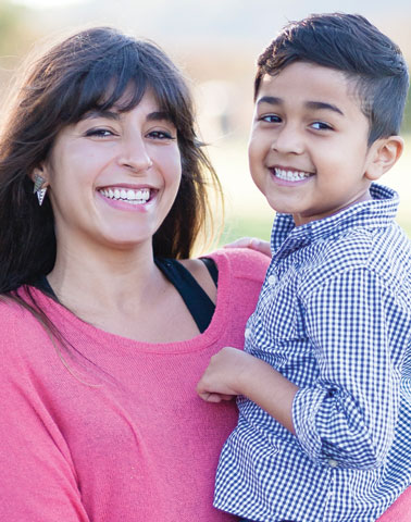 mother and son